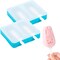 Silicone Popsicle Molds, Reusable BPA Free Ice Popsicle Mould 2 Pieces Popsicle Molds Easy to Pop out Dishwasher Safe Ice Pop Maker(Blue)